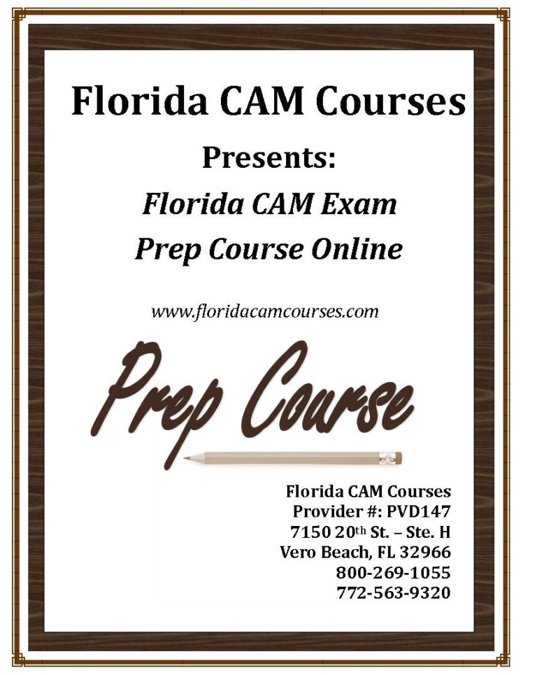 Ultimate CAM Exam Prep Bundle Online Florida CAM Courses